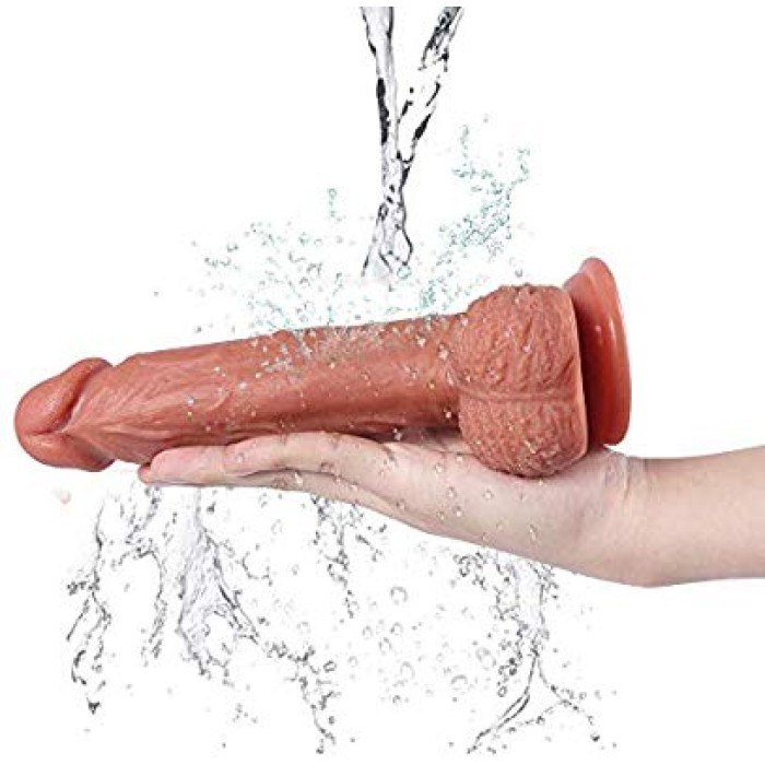 9 Inches Realistic Foreskin Dildo - Product Gallery View 3 | act wellness
