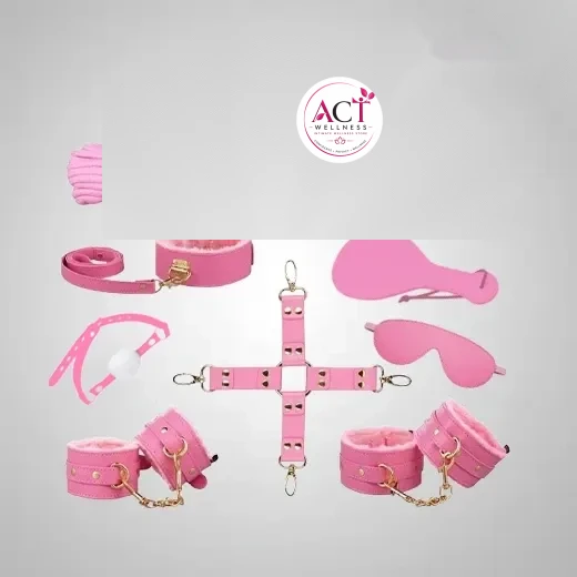 9Pcs Luxury Pink BDSM Kit - Buy Online in India | act wellness - view 1