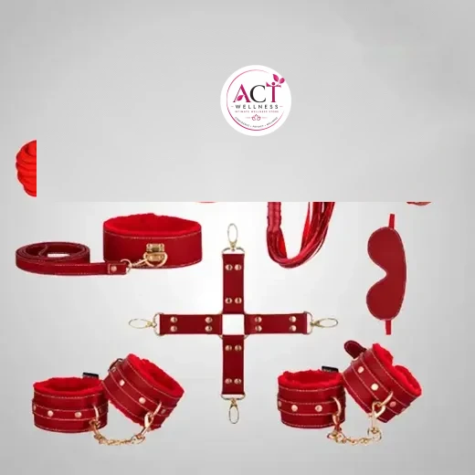 9Pcs Luxury Red BDSM Kit - Buy Online in India | act wellness - view 1