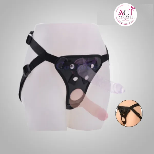 Adjustable Strap-on Double Dildo Hole Harness Lesbian Couple Belt - Buy Online in India | act wellness - view 1
