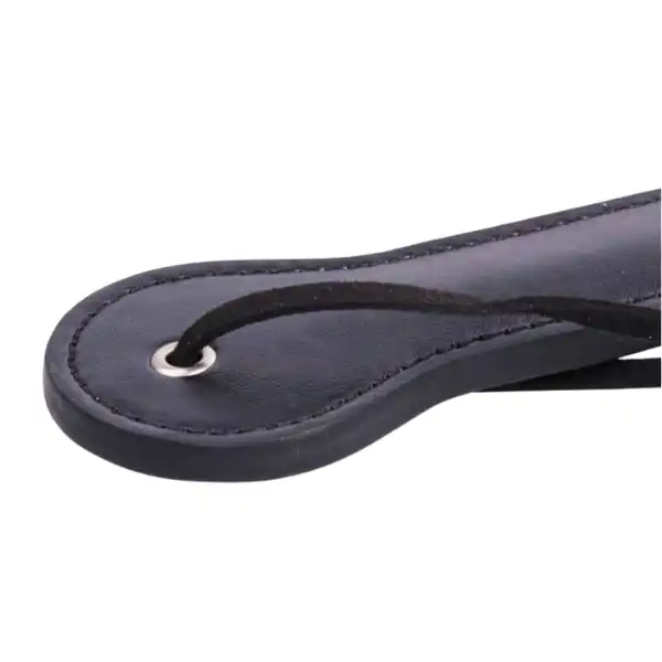 Adult Game SLUT PU Leather Hand Shank Whip (Pink /Black/Red) - Product Gallery View 4 | act wellness