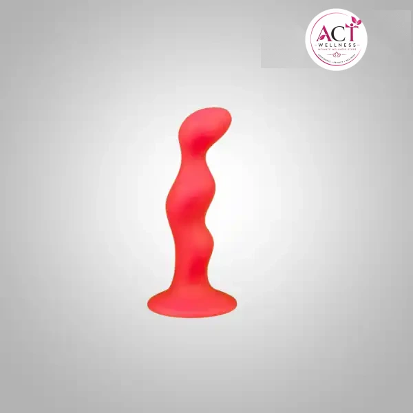 Ribbed Silicone Anal Dildo - Buy Online in India | act wellness - view 1