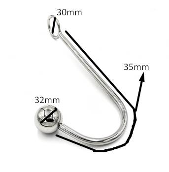 Anal Hook Ball Restraints Stainless Steel - Product Gallery View 4 | act wellness