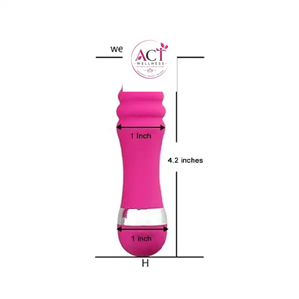 Pink Vibrator | Anal Massager - Product Gallery View 2 | act wellness