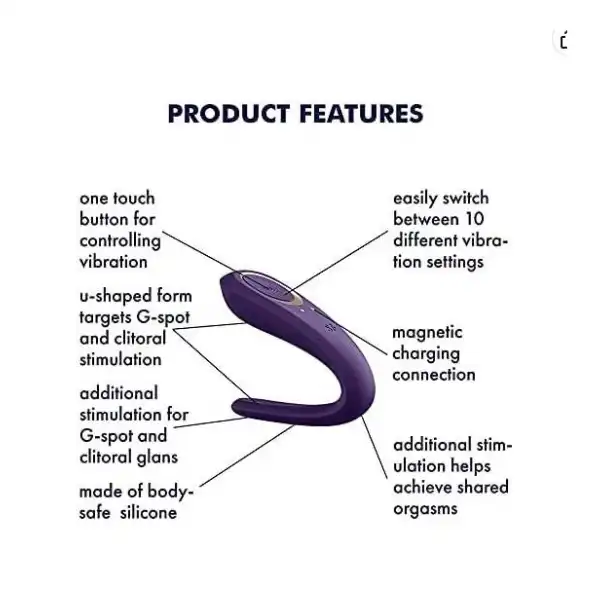 APP Control Satisfyer Clitoral and G-Spot panty Vibrator - Product Gallery View 3 | act wellness