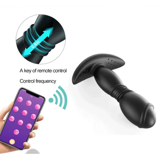 APP Remote Control Rotating Men And Women Prostate Stimulator Anal Vibrator - Product Gallery View 3 | act wellness
