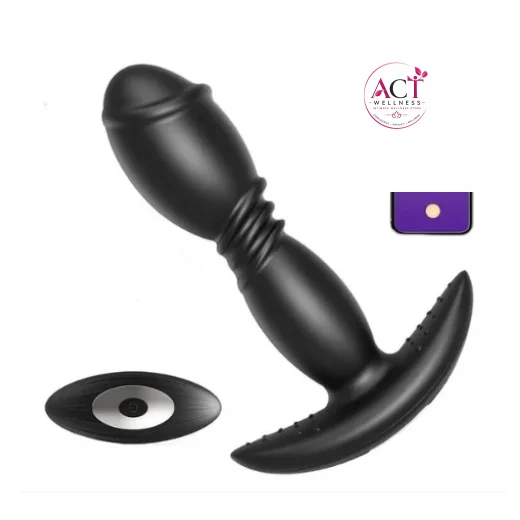 APP Remote Control Rotating Men And Women Prostate Stimulator Anal Vibrator - Product Gallery View 4 | act wellness