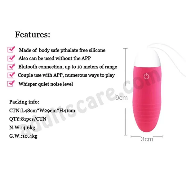 App Wireless Jumping Egg Vibrator with Smart Phone Application - Product Gallery View 2 | act wellness