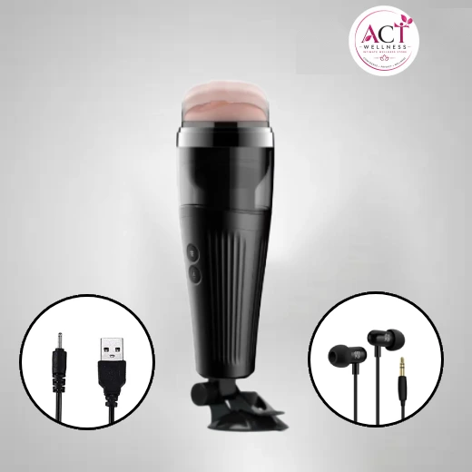 Automatic Electronic Sound Male Masturbator Cup - act wellness