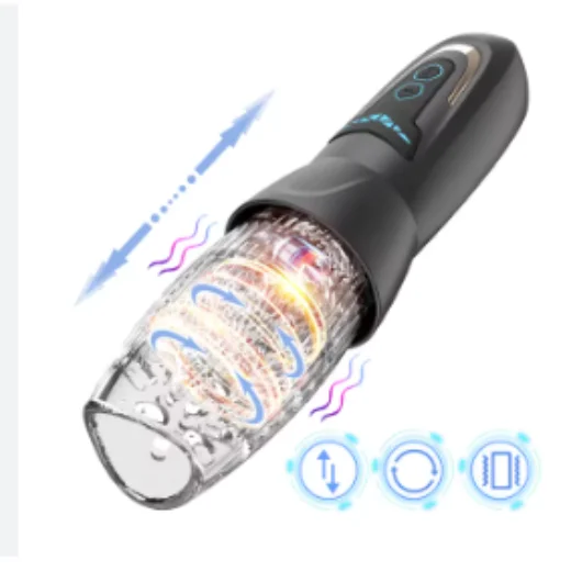 Automatic Transparent Vibrating Masturbation Cup For Male - Product Gallery View 5 | act wellness