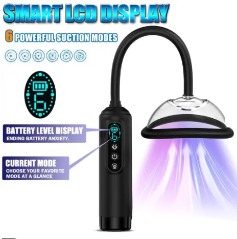 Automatic Vacuum Clitoral Breast & Vagina Pumps with 5 Size Cups - Product Gallery View 4 | act wellness