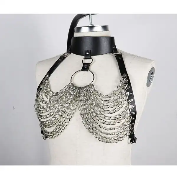 BDSM Garter Erotic Chain Restraints Suspenders - Product Gallery View 2 | act wellness
