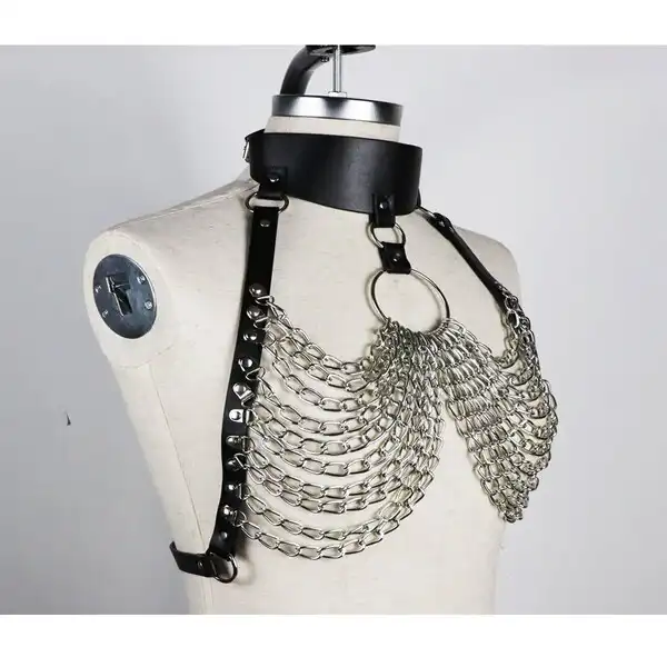 BDSM Garter Erotic Chain Restraints Suspenders - Product Gallery View 3 | act wellness