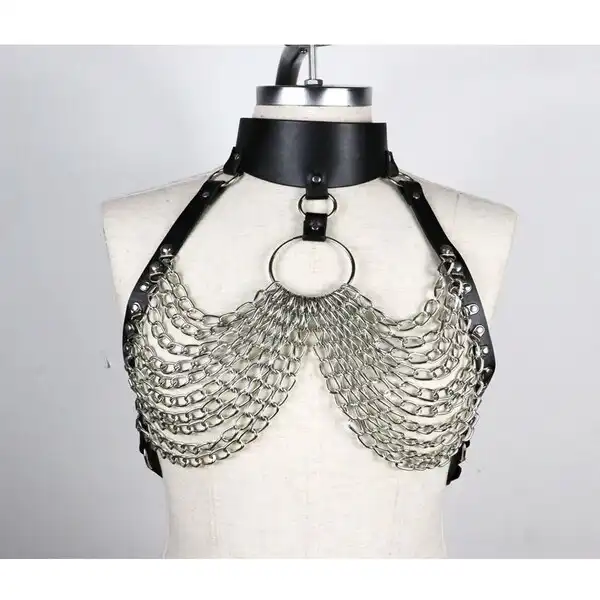 BDSM Garter Erotic Chain Restraints Suspenders - Product Gallery View 5 | act wellness