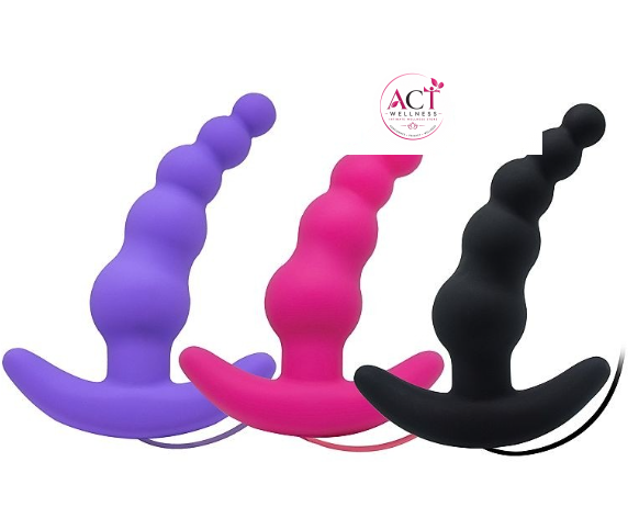 Beads Style Vibrating Anal Plug - Product Gallery View 5 | act wellness