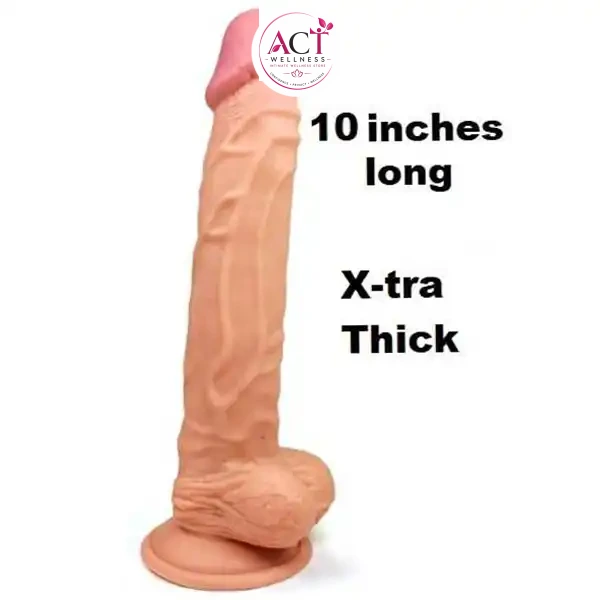 Big boyz 10 inch dildo with strong suction cup - Product Gallery View 2 | act wellness