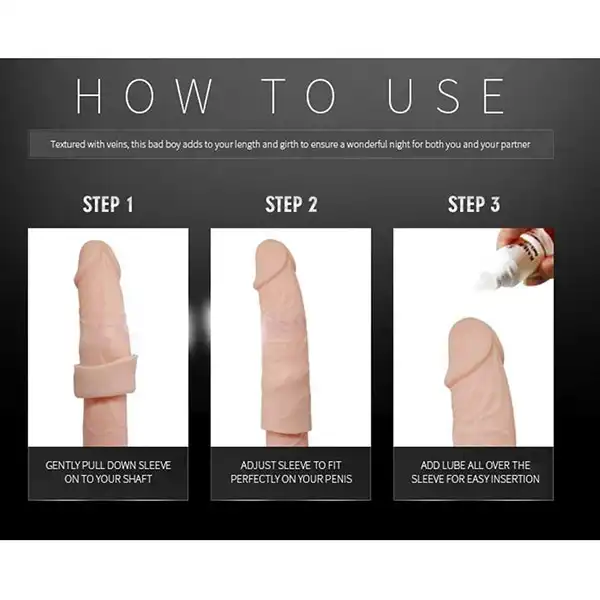 Big Man Strechable Penis Extender Sleeve - Product Gallery View 5 | act wellness