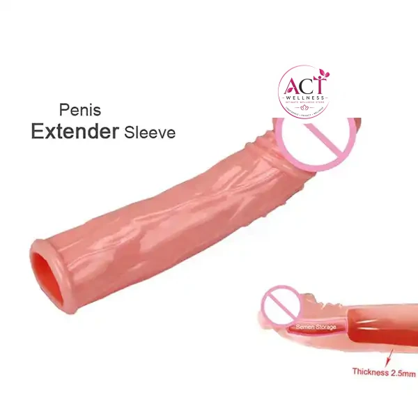 Big Penis Reusable Condom Sleeve - Product Gallery View 3 | act wellness