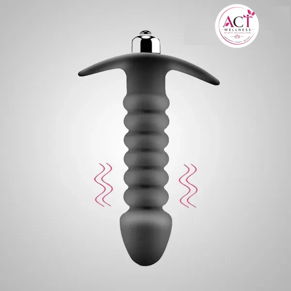 Black Anal Beads Prostate Massager - Buy Online in India | act wellness - view 1