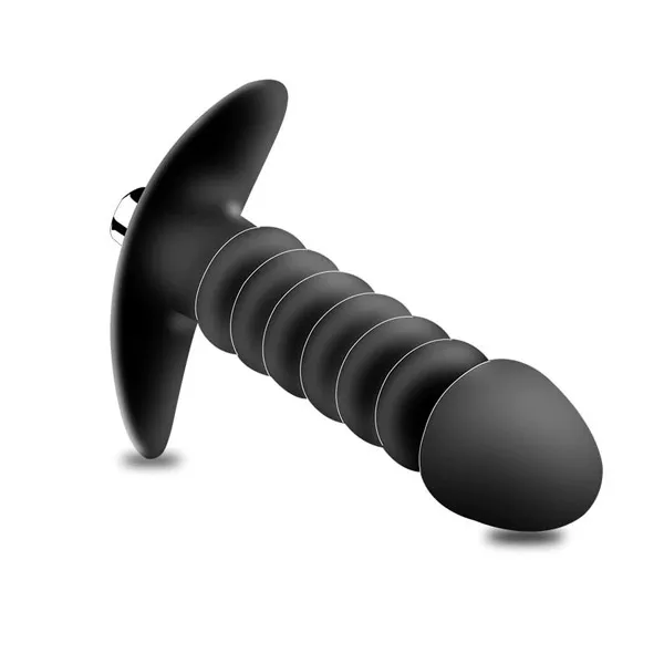 Black Anal Beads Prostate Massager - Product Gallery View 3 | act wellness