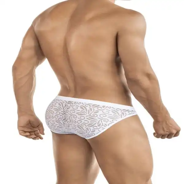 Black and White Hot Mens Thong - Product Gallery View 2 | act wellness