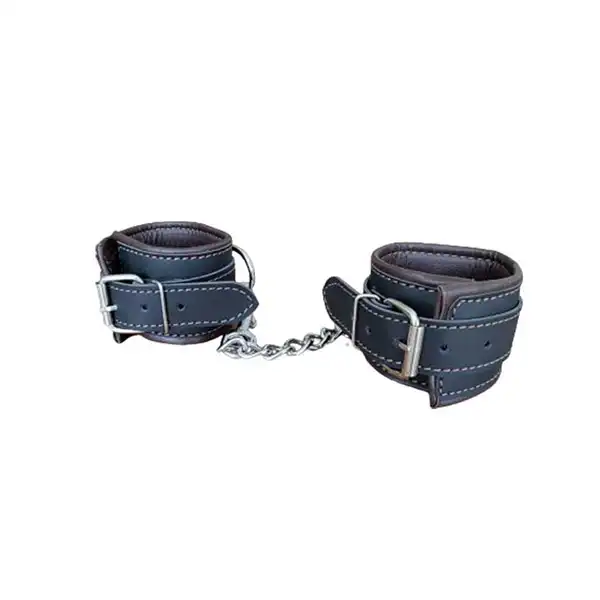 Black Brown Bdsm Handcuff - Product Gallery View 2 | act wellness