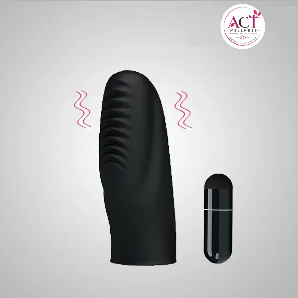 Black Bullet Finger Vibrator - Buy Online in India | act wellness - view 1