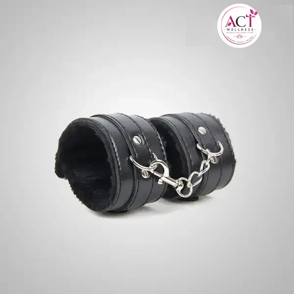 Black Furry Handcuff - Buy Online in India | act wellness - view 1