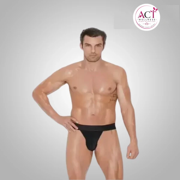 Black Hot Mens Thong - Buy Online in India | act wellness - view 1
