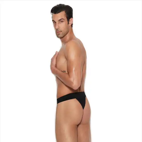 Black Hot Mens Thong - Product Gallery View 2 | act wellness