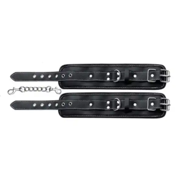 Black and White soft luxury Handcuff - Product Gallery View 2 | act wellness
