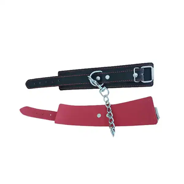 Black/Red Bdsm Handcuff - Product Gallery View 2 | act wellness