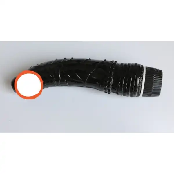 7 Inch Black Soft Jelly Rubber Female Masturbation Vibrator Dildo - Product Gallery View 3 | act wellness