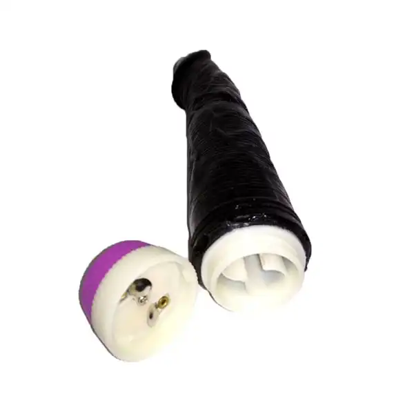 African Black Vibrating 7 Inch Stud Dildo - Product Gallery View 2 | act wellness
