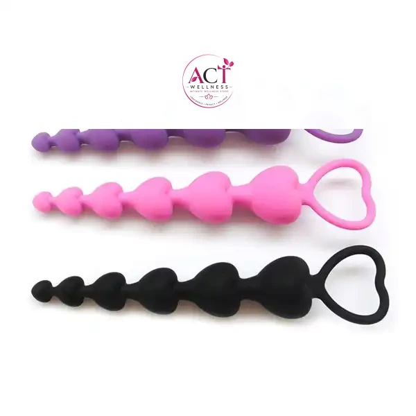 Water Drop Shaped Anal Beads Plug - Product Gallery View 4 | act wellness