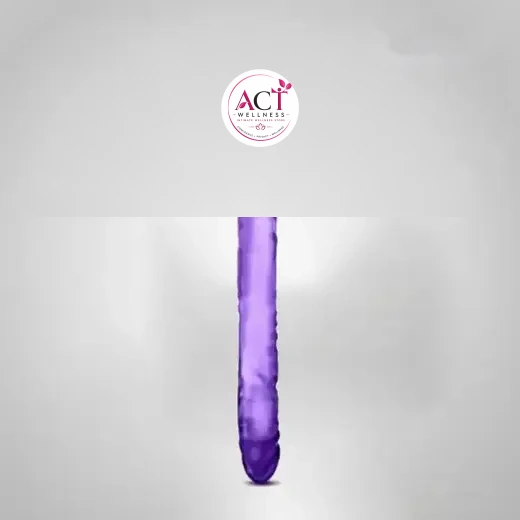 Blush 24 cm Double Head DildoSoft Flexible Double Penetrating - Buy Online in India | act wellness - view 1