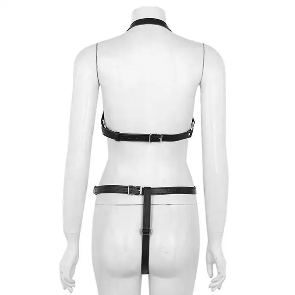 Bondage Women Sexy Black Bodysuit Belt Chastity - Product Gallery View 4 | act wellness