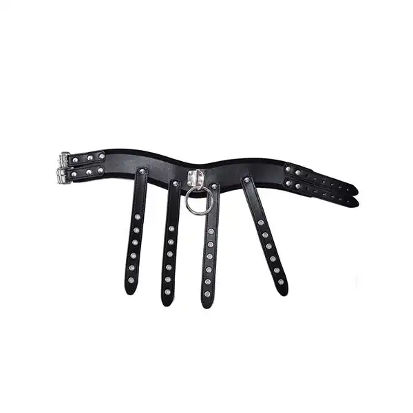 Bondage of Leather Harness Overbust Corset Bustier Bondage - Product Gallery View 3 | act wellness
