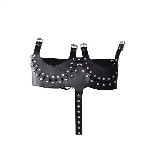 Bondage of Leather Harness Overbust Corset Bustier Bondage - Product Gallery View 4 | act wellness