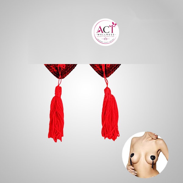 Breast Bra Tassel Nipple Cover Pasties Petal Stickers For Women - Buy Online in India | act wellness - view 1