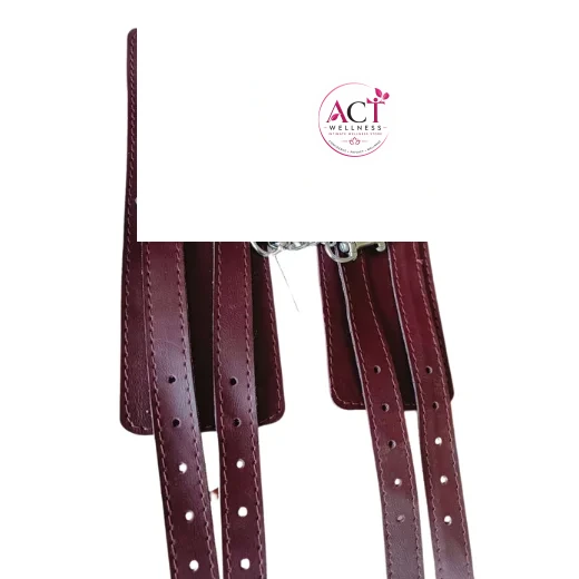 Burgundy Double Buckle Handcuffs - Product Gallery View 2 | act wellness