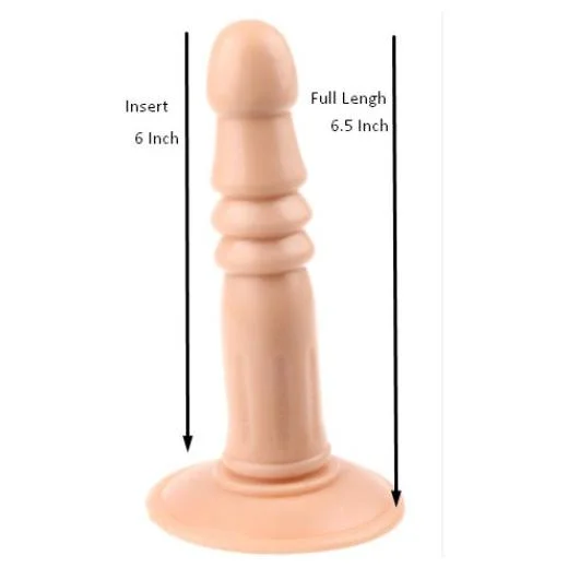 Center Screw 7 Inch Strong Suction Dildo - Product Gallery View 3 | act wellness