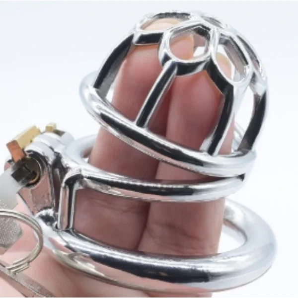 Chastity Cage Sexual Stimulation Couple Sex Lock Private Bondage Stainless Steel - Product Gallery View 2 | act wellness