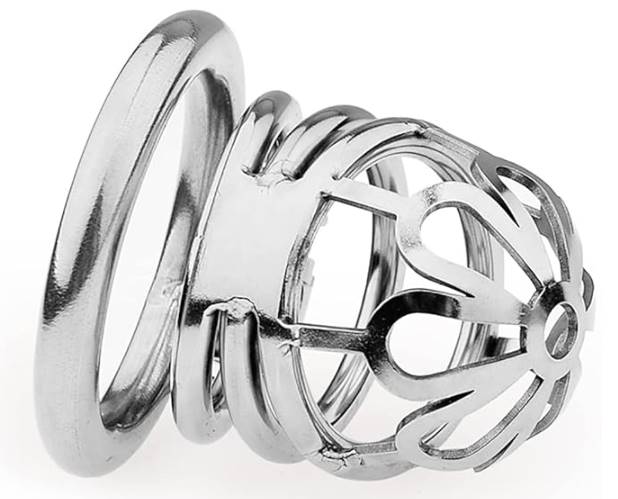 Chastity Cage Sexual Stimulation Couple Sex Lock Private Bondage Stainless Steel - Product Gallery View 3 | act wellness