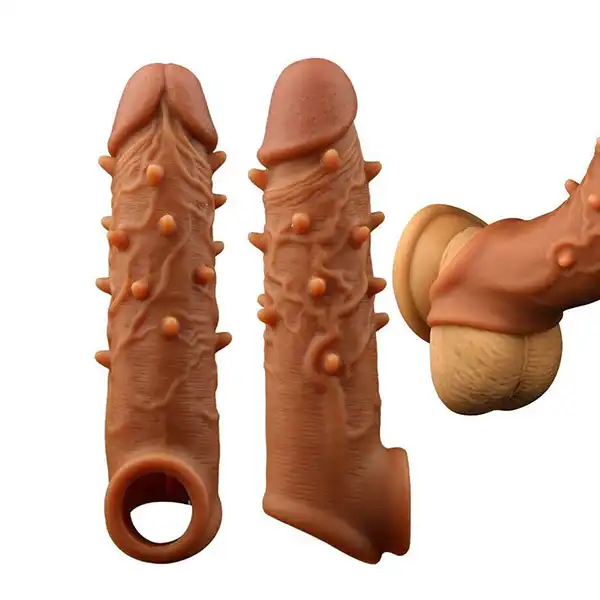 Liquid Silicone Penis Condom Sleeve - Product Gallery View 3 | act wellness