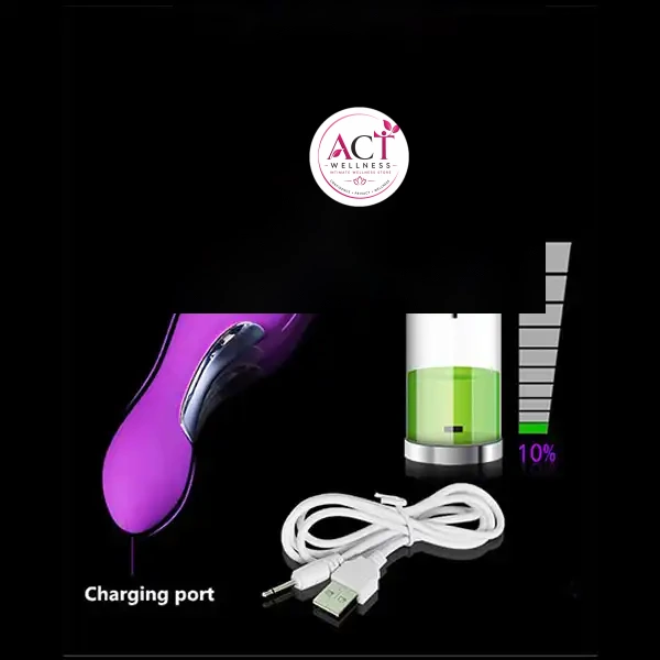 Clitoral Stimulation Dual Head Vibrator Butt Plug Erotic Toy - Product Gallery View 2 | act wellness