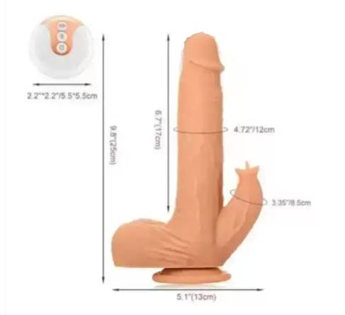 Clitoral Stimulation Suction Cup Multi Speed Vibrator Dildo - Product Gallery View 4 | act wellness