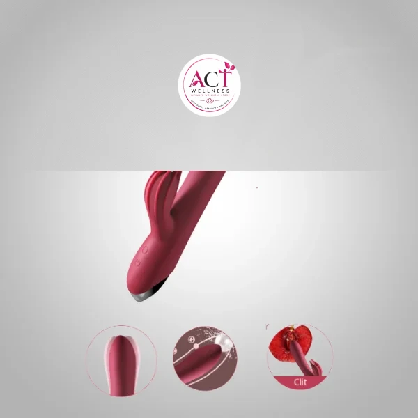 Clitoris G-spot Stimulation with 10 Modes Vibrations Dual Motor Stimulator - Buy Online in India | act wellness - view 1