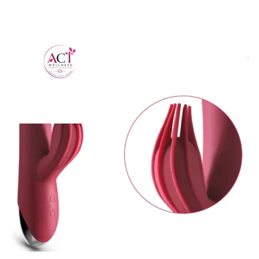 Clitoris G-spot Stimulation with 10 Modes Vibrations Dual Motor Stimulator - Product Gallery View 2 | act wellness