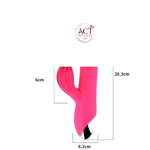 Clitoris G-spot Stimulation with 10 Modes Vibrations Dual Motor Stimulator - Product Gallery View 4 | act wellness